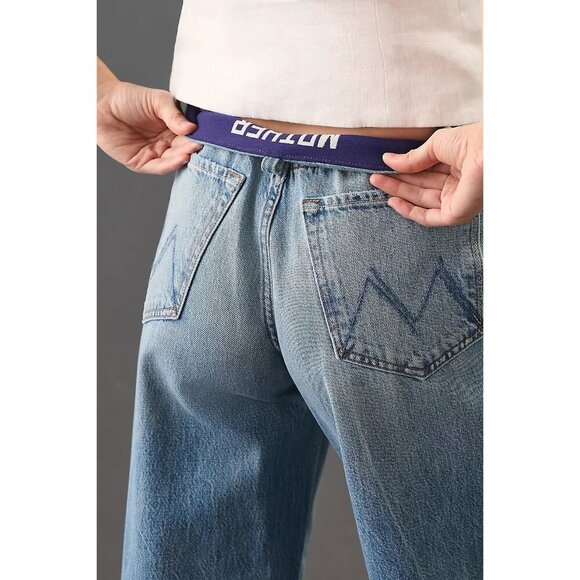 NWT MOTHER The Tucked Under Spinner High-Rise Wide-Leg Jeans Size 28 in Oh Snap - Picture 7 of 10